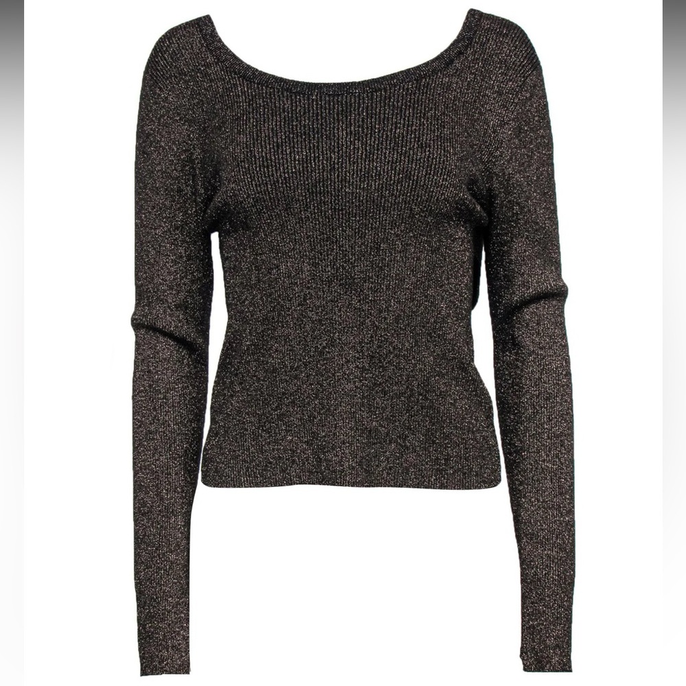 A.L.C. Ribbed Sweater with Wrap Open Back - Picture 2 of 5